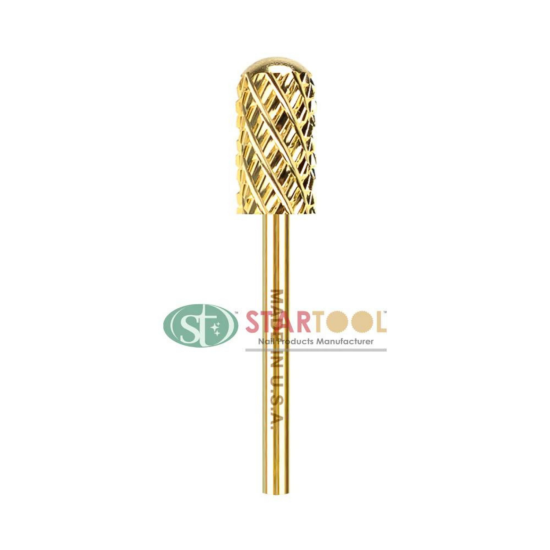 3/32" 4X Course Round Top Large Barrel Gold
