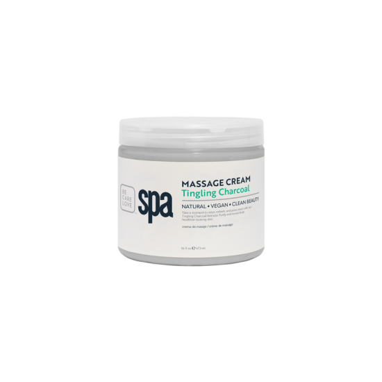 BCL SPA Massage Cream Tingling Charcoal 16oz