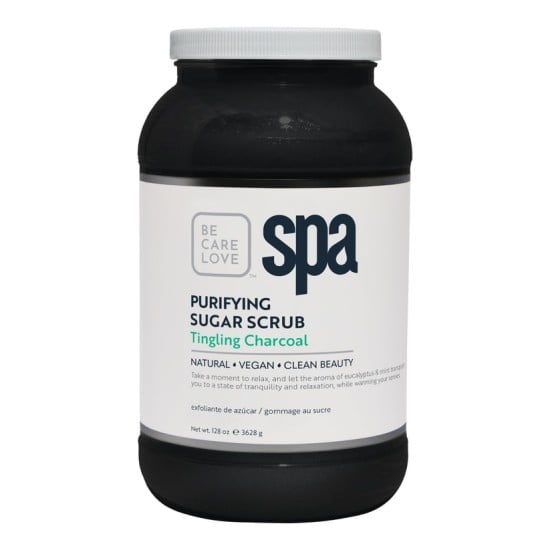 BCL SPA Sugar Scrub Tingling Charcoal 128oz