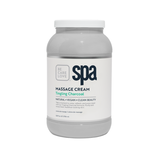 BCL SPA Massage Cream Tingling Charcoal 128oz