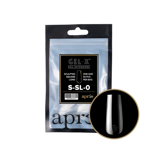APRÉS  Sculpted Square Long Size 0, Refill Tips