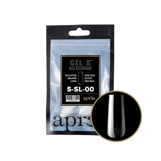 APRÉS  Sculpted Square Long Size 00, Refill Tips