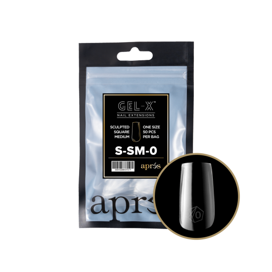 APRÉS  Sculpted Square Medium Size 0, Refill Tips