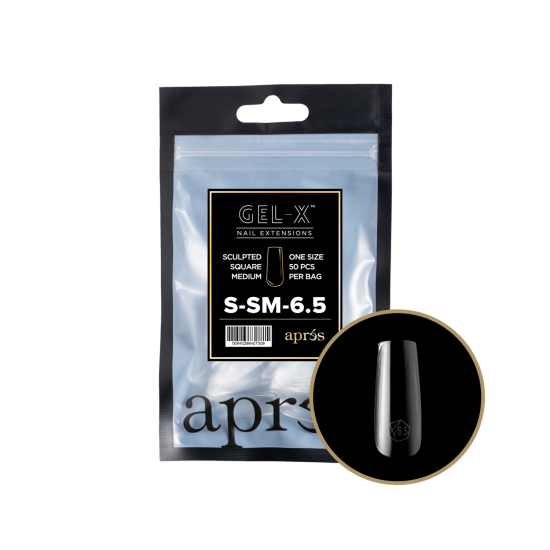 APRÉS  Sculpted Square Medium Size 6.5, Refill Tips