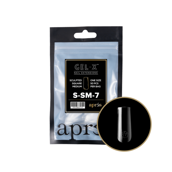 APRÉS  Sculpted Square Medium Size 07, Refill Tips