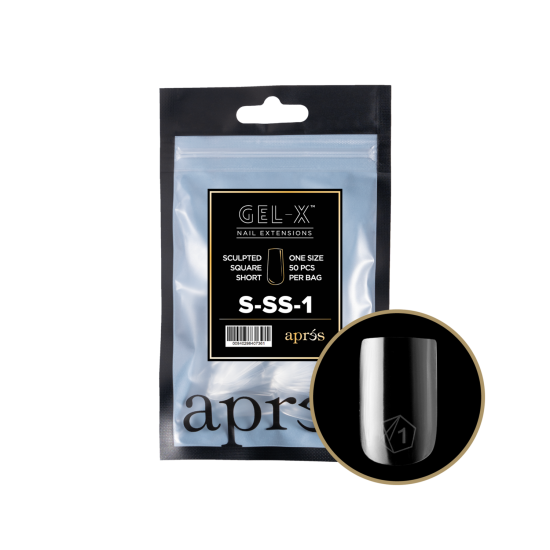 APRÉS  Sculpted Square Short Size 01, Refill Tips