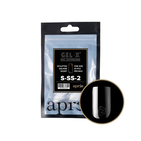 APRÉS  Sculpted Square Short Size 02, Refill Tips