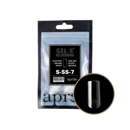 APRÉS  Sculpted Square Short Size 07, Refill Tips