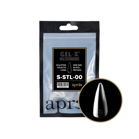 APRÉS  Sculpted Stiletto Long Size 00, Refill Tips