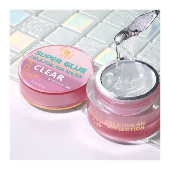 HYBA Super Glue Nail Art Adhesive Gel Clear