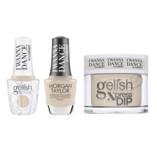 Gelish Dip, Gel, Polish Trio #473 Signature Sound, 3pc Bundle