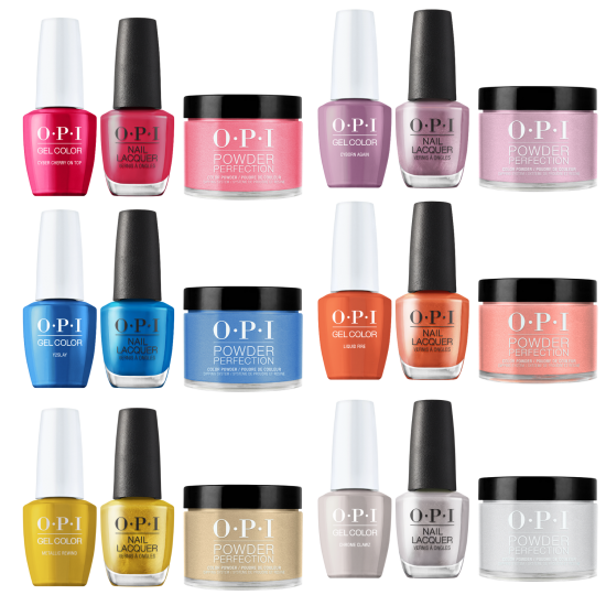 OPI Metallic Mega Mix 2024 Trio Full Collection, 6pc Bundle