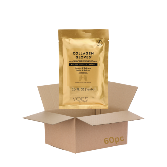 Voesh Collagen Gloves Imperial Gold, 60pcs