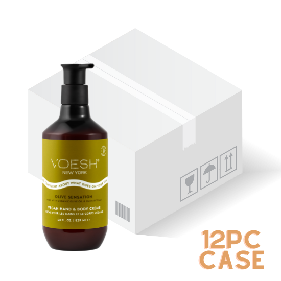 Voesh Vegan Body & Hand Creme Olive Senation, 12pc Case