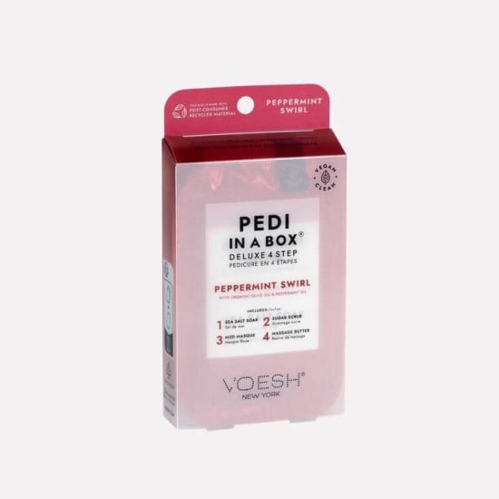 Voesh Pedi In A Box Peppermint Swirl 4 Step