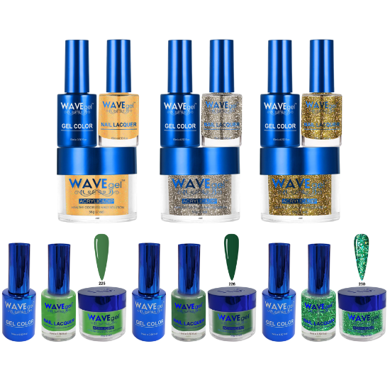 WaveGel Trio St. Patrick's Day 6pc Bundle, #113, 117, 118, 225, 226, 230