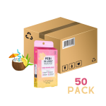 Voesh Coco Colada Oasis 4 Step 50 Pack Pedi in a Box Deluxe Case