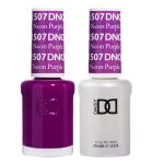 DND Gel Polish Set #507 Neon Purple #Dark Purple, 0.5 fl oz