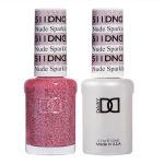 DND Gel Polish Set #511 Nude Sparkle #Shimmer Pink, 0.5 fl oz