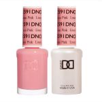 DND Gel Polish Set #591 Linen Pink, 0.5 fl oz