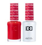 DND Gel Polish Set #637 Lucky Red , 0.5 fl oz