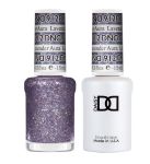 DND Gel Polish Set #912 Lavender Aura, 0.5 fl oz, Super Glitter