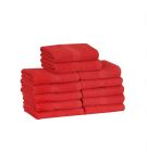 100% Cotton Towels Red Double-stitched 16