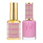 DND DC #146 Icy Pink 1oz Duo DC Collection 5 Gel and Nail Polish Duo