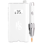 KiaraSky Portable Nail Drill White 35,000 RPM Cordless E Files