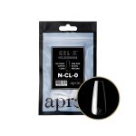Apres - Gel X Natural Coffin Long Size 0 Refill Tips Natural Tips