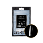 Apres - Gel X Natural Coffin Long Size 1 Refill Tips Natural Tips