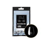 Apres Gel X Natural Coffin Extra Short Size 00 Refill Tips