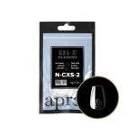 Apres Gel X Natural Coffin Extra Short Size 02 Refill Tips
