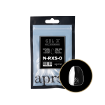 Apres Gel X Natural Round Extra Short Size 0 Refill Natural Tips
