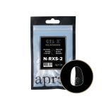 Apres Gel X Natural Round Extra Short Size 02 Refill Natural Tips