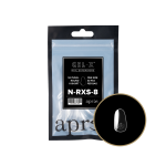Apres Gel X Natural Round Extra Short Size 08 Refill Natural Tips