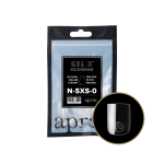 Apres Gel X Natural Square Extra Short Size 0 Refill Tips