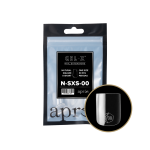 Apres Gel X Natural Square Extra Short Size 00 Refill Tips