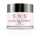 SNS Natural Pink Glitter Dip Powder F4 2oz