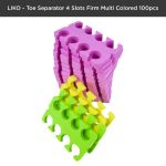 Liko - Toe Separator 4 Slots Firm Multi Colored 100pcs