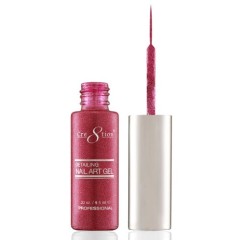 Cre8tion Nail Striper Gel #38 Fuchsia Platinum 0.33 fl oz