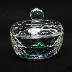 Heart-Shaped Crystal Powder Jar