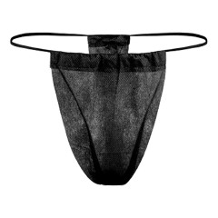 Dukal Reflection Black Thong Disposable Under Garments 100/box