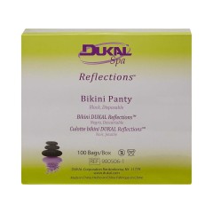 Dukal Reflection Black Bikini Disposable Under Garments 100/box