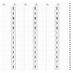 Salon Appointment Book 6-Column