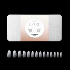 APRÉS Gel-X® Ombre Natural Round Medium Box of Tips (210pcs)