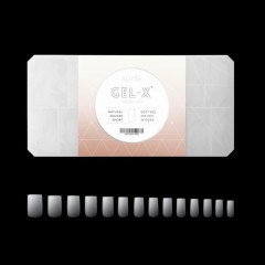 APRÉS Gel-X® Ombre Natural Square Short Box of Tips (210pcs)