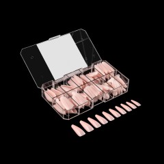 APRÉS  Chaun Legend Neutrals "LEGEND " Sculpted Tapered Coffin XLong, 150pc