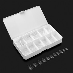 APRÉS French Tip Box Natural Round Medium, 330pc