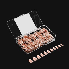 APRÉS Gel-X Neutrals Lila Natural Round Short, 150pc